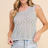 Coastal Breeze Knit Tank - Sage