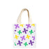 Canal Fleur Petite Gift Tote White/Purple/Green/Yellow 7x7x5