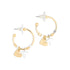 Giving Earrings Heart And Cross