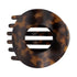 Tortoise | Small | Flat Circle Hair Clip