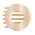 Almond Beige | Large | Flat Circle Hair Clip