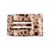 Blonde Tortoise Medium Flat Rectangle Hair Clip