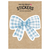 Blue Gingham Bow Sticker