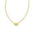 Kendra Scott Cailin Gold Pendant Necklace In Peridot