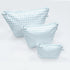 Easy Clean Wipeable Pouch (Set of 3)- Blue Gingham