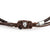Brown Men's Leather Cord Bracelet