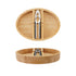 Nut Cracker Bamboo Tray with 2 Sections