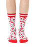 Cherry Womens Bamboo Crew Socks