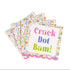 Crack Dot Bam Scallop Mahjong Cocktail Napkins