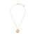 Love You Locket Necklace Gold