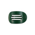 Small Round Flat Hair Clip - Mistletoe
