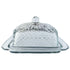 Cut Recycled Glass Butter Dish