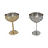 Hammered Stainless Steel Coupe Glass