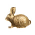 Cast Aluminum Rabbit Shaped Dish In Gold