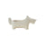 Stoneware Scottie Dog Shaped Dish/Spoon Holder, White