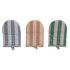 Woven Cotton Striped Oven Mitt, 3 Colors