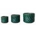 Lightweight Indoor/Outdoor Planters with Drainage Holes, Set of 3 (Holds 12", 10" & 8" Pots)