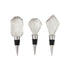 Crystal Bottle Stopper with Zinc Alloy Base, 3 Styles