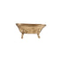 Decorative Pewter Bathtub Shaped Dish, Antique Gold Finish