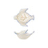 Hand-Painted Stoneware Dove Shaped Bowl