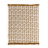 60"L x 50"W Cotton Slub Printed Throw with Velvet Ruffle