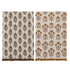 Cotton Printed Tea Towel with Flower Pattern & Ruffle