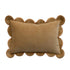 Cotton Velvet Lumbar Pillow with Scalloped Flange