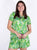 Tamarindo Short Sleeve Button Up Sleep Shirt 