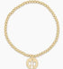 egirl Classic Gold 3mm Bead Bracelet- Guardian Angel