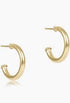 Round Gold 0.5" Post Hoop- 2mm