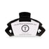Open Jet Black Small Hair Clip