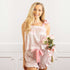 Satin Ruffle PJ Short Set - Pink Bow Toile