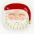 Red Santa Dessert Plate