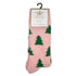 Christmas Tree Snuggle Socks Pink/Green