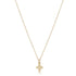 Egirl 14" Necklace Gold - Signature Cross Small Gold Charm
