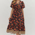 Autumn Bloom Midi Dress