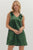Zoie Emerald Green Bow Detail Mini Dress