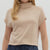 Silhouette Mock Neck - Cream