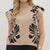 Monochrome Bloom Sweater Vest