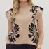 Monochrome Bloom Sweater Vest