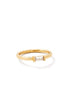 Kendra Scott Juliette Gold Band Ring In White Crystal