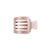 Small Square Flat Hair Clip - Pearly Pink v