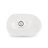 Coconut White Medium Flat Round Clip