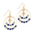 Beaded Prayer Earrings Indigo