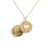 Love You Locket Necklace Gold