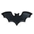 Stoneware Bat Shaped Dish, Matte Black