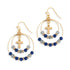 Beaded Prayer Earrings Indigo
