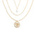 Grateful Heart Mother Of Pearl Necklace Gold