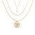 Grateful Heart Mother Of Pearl Necklace Gold
