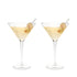 Stemmed Crystal Martini Glasses